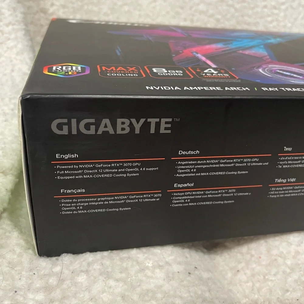 GIGABYTE AORUS GeForce RTX 3070 Master 8G Graphics Card • 3X WINDFORCE Fans‎